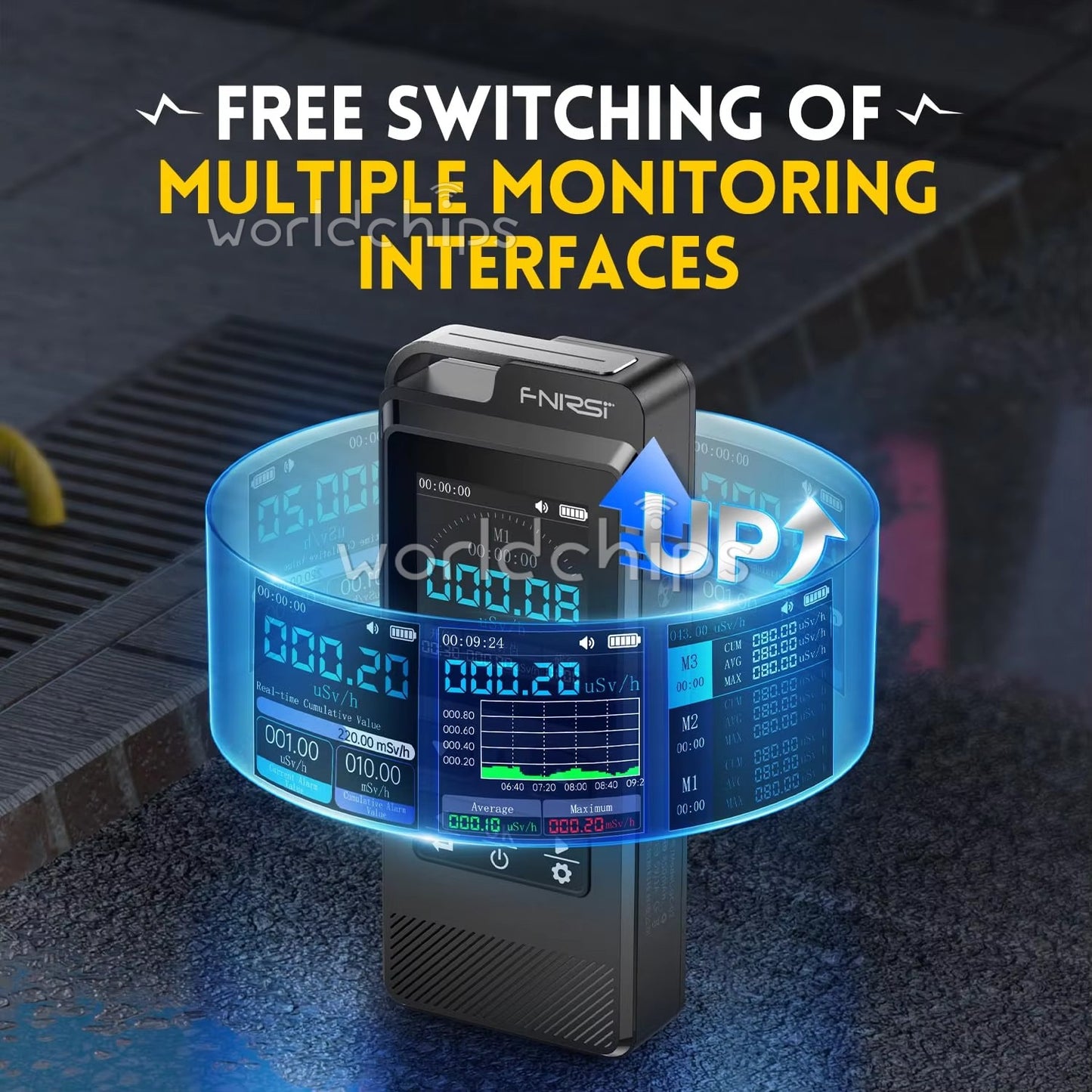 FNIRSI GC-02 Nuclear Radiation Detector Professional Geiger Miller Counter