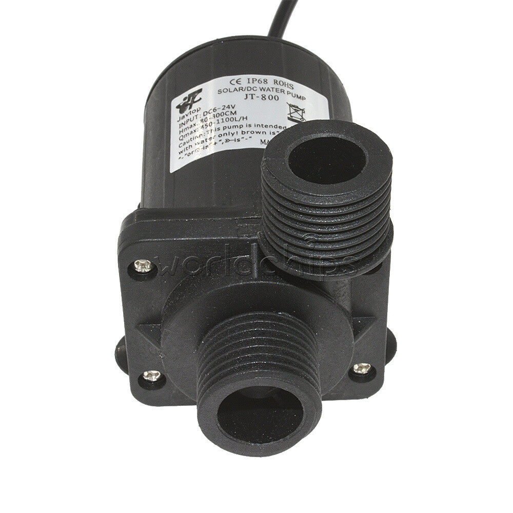 DC 12V 24V Hot Water Circulation Pump Solar Water Pump Brushless Motor 800L/H