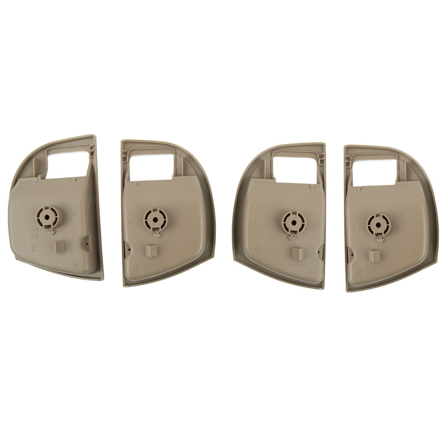 4Pcs Inside Door Handle Trim Cover Beige L & R For Hyundai Santa Fe 2007-2012