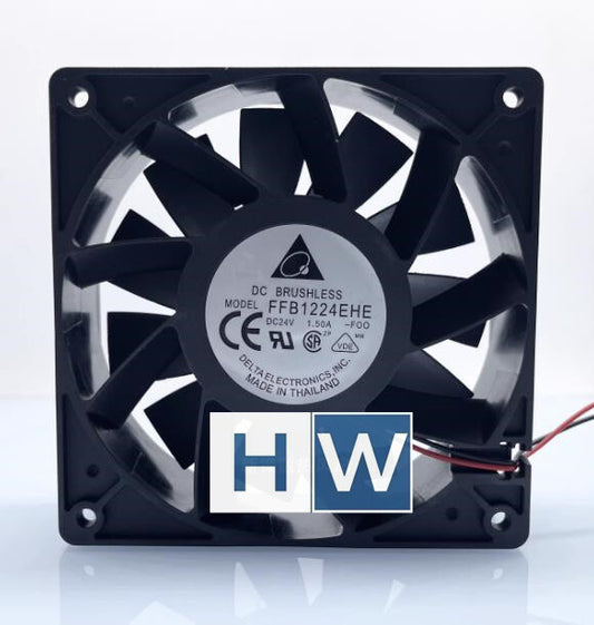 1PC Delta FFB1224EHE 1.5A 12CM 12038 24V 2-wire  Inverter cooling fan