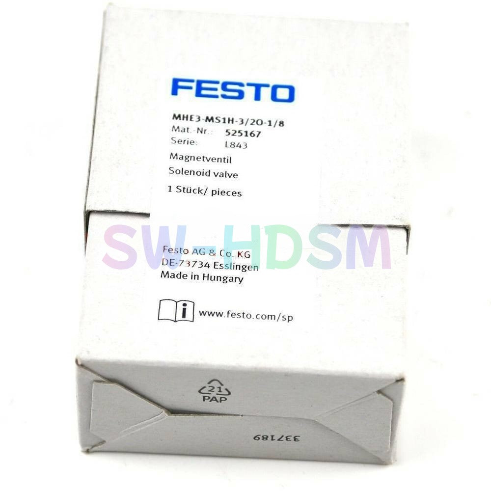 1PCS  for Festo MHE3-MS1H-3/2O-1/8 525167 Solenoid Valve Freight Free