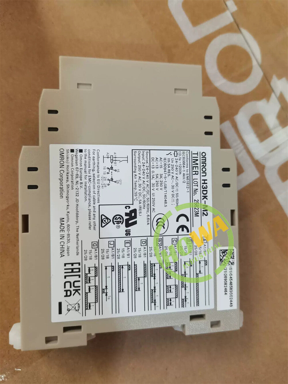 1/Piece  H3DK-M2 24-240VAC/DC Omron Solid State Timer Time Relay