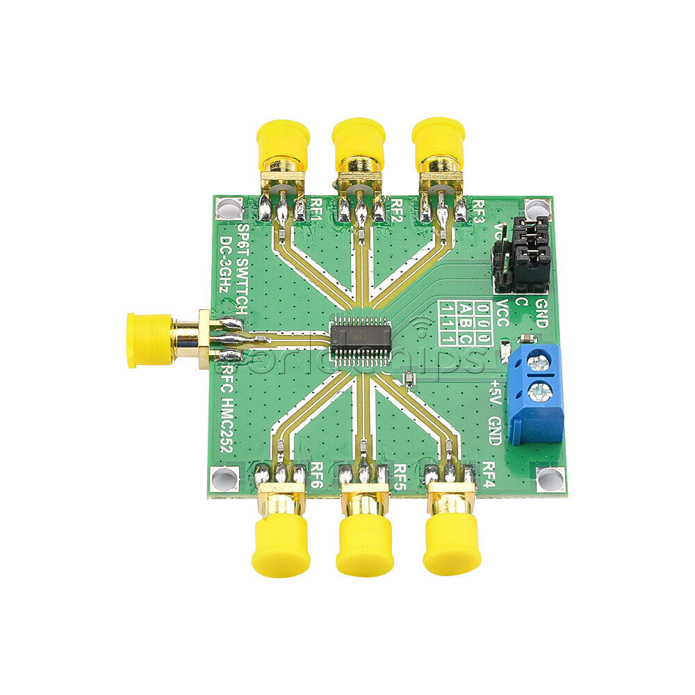 HMC252 DC-3GHz Non-Reflective RF Switch Module Module Single-Pole 6 Throw Switch