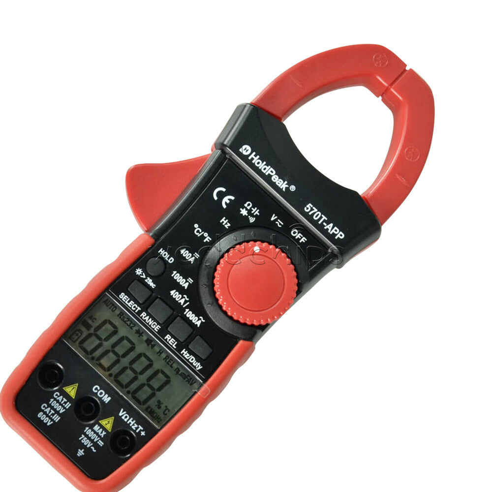 HP570T-APP 400A Handheld Digital Clamp Meter Multimeter AC DC Volt Amp Tester