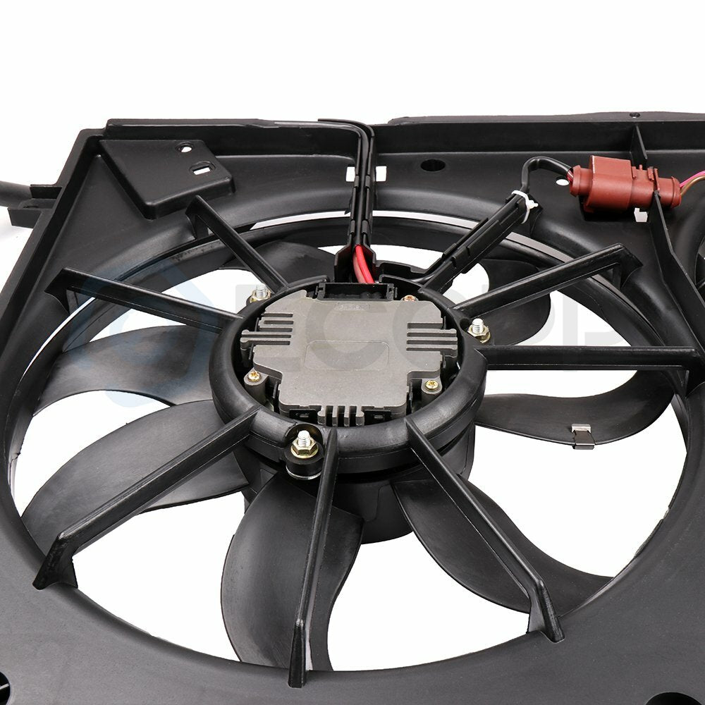 Fit for 07 Volkswagen GTI 08-09 Audi TT  Cooling Fan & 2822 Radiator Kit
