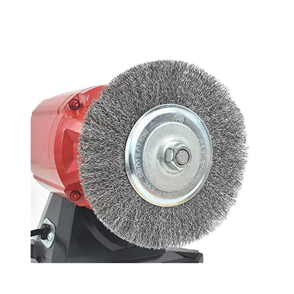 6" Wire Wheel Brush for Bench Grinder, Coarse Steel, for Rust Removal