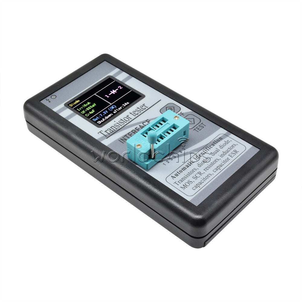 1.8" M328 TFT LCD ESR Transistor Tester Diode Triode Checker Capacitance Meter