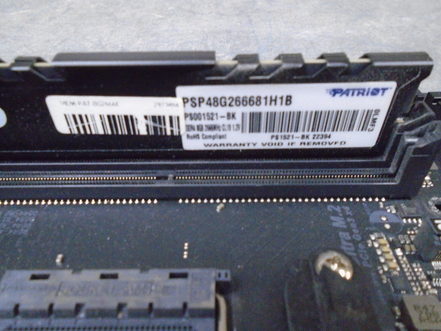 1PC ASRock Fatal1ty AB350 Gaming K4 Motherboard 8gb ram and i/o plate Fast deliv