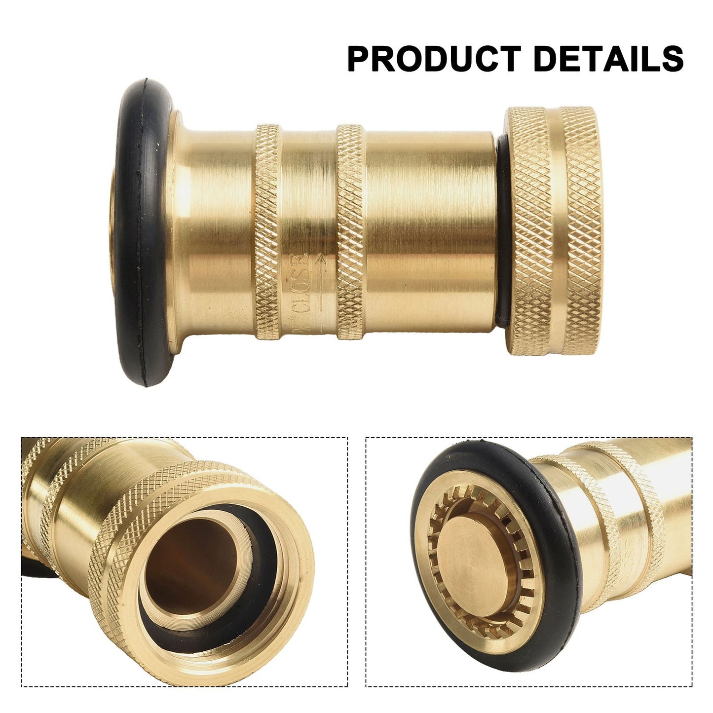 Secure Connection Heavy Duty Brass Nozzle Car Washing NHNST Brass Nozzle