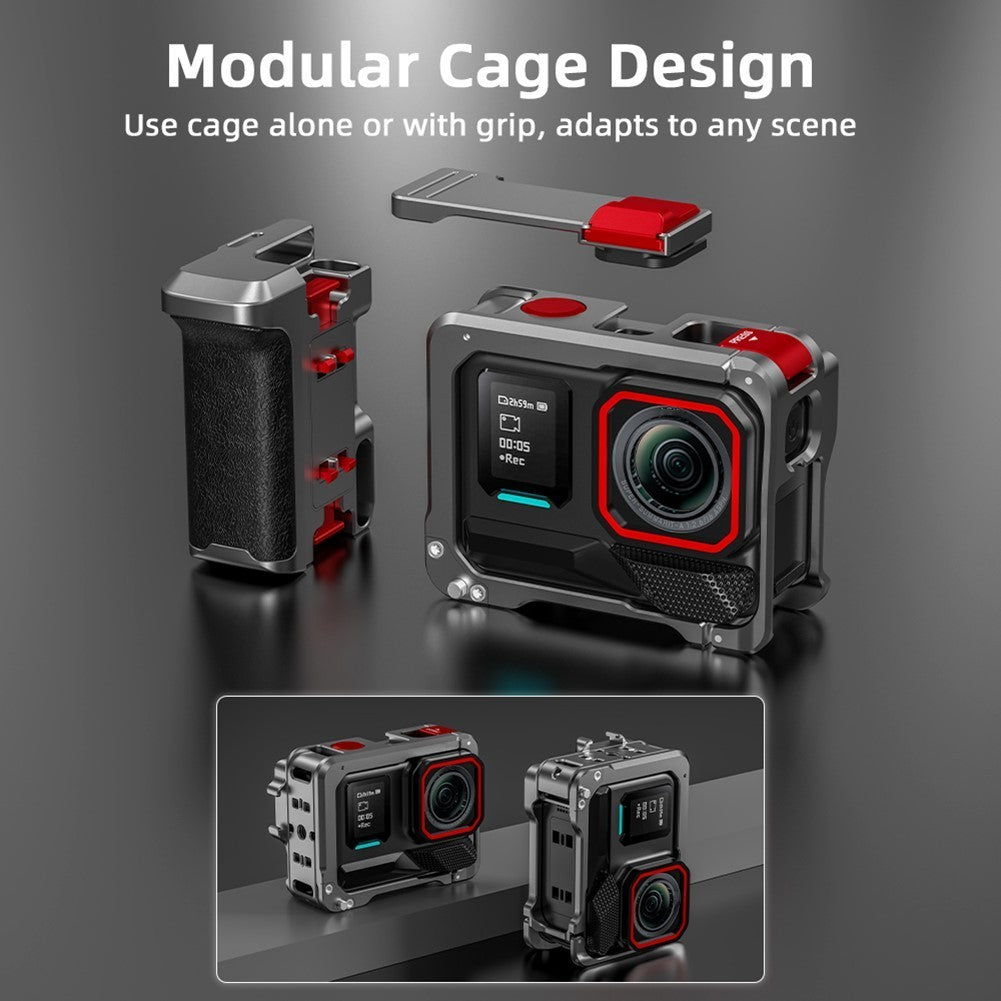 Portable For Insta360 AcePro2 Camera Handle with Shock Absorption and Grip
