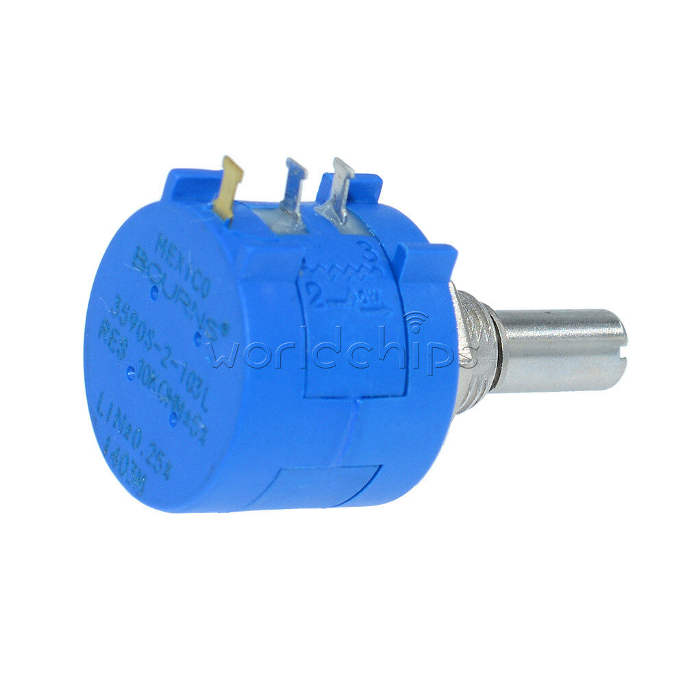 10PCS 10K Ohm 3590S-2-103L Rotary Wirewound Precision Potentiometer Pot 10 Turns
