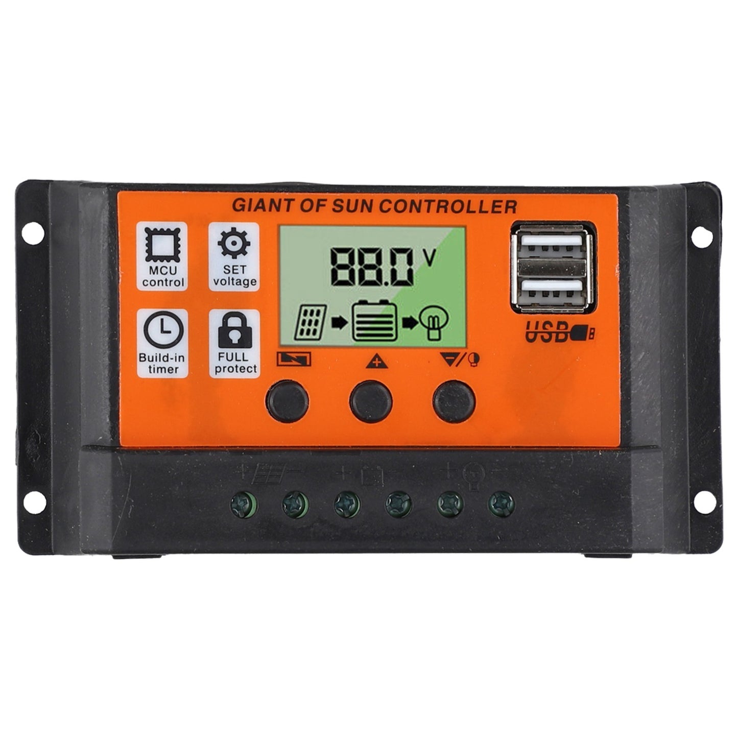 Solar Controller with Dual USB Port for Effective Solar Panel Battery Charging