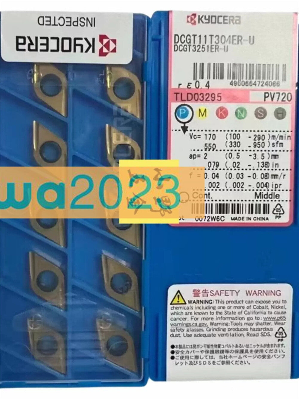 10Pcs/box Kyocera DCGT11T304ER-U PV720 DCGT3251ER-U  Blade Carbide Inserts