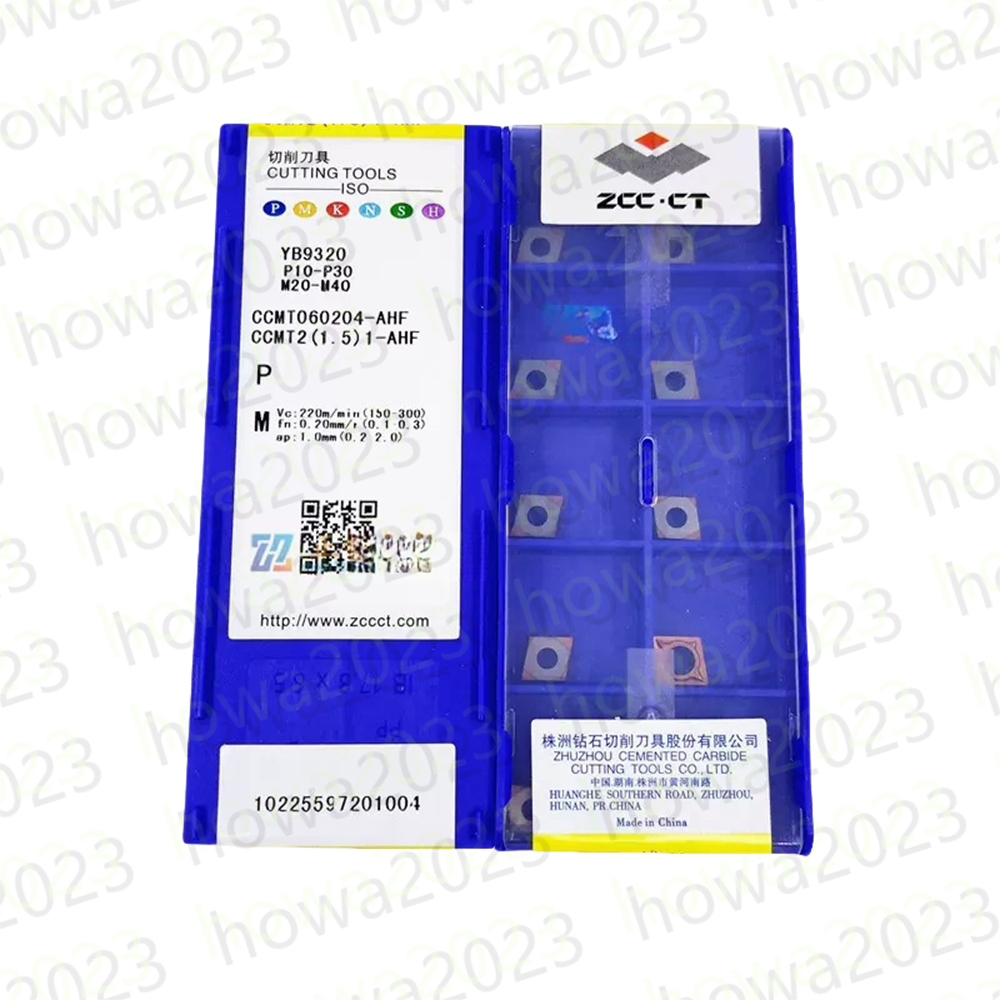 10pcs/Box ZCC.CT CCMT060204-AHF YB9320 CCMT21.51-AHF Carbide insert Steel Blade