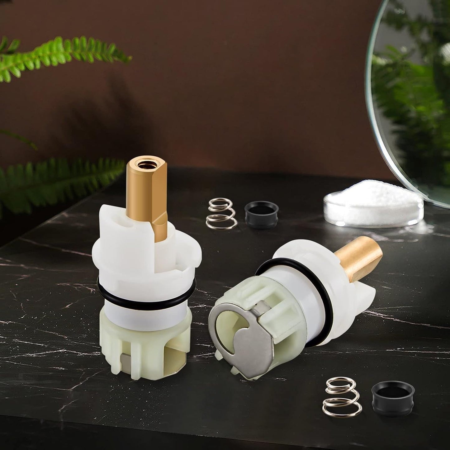 RP25513 Faucet Stem Assembly Replacement Kit for Two Handle Faucet Repair Kit wi