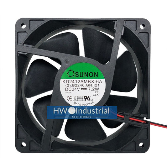 1PC KD2412AMBX-6A SUNON 24V 7.2W 12CM 12038 Inverter Cooling Fan