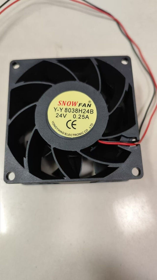 1 PCS SNOW FAN Fan Y-Y 8038H24B DC 24V 0.25A 8CM 8038 2 Pin cooling fan