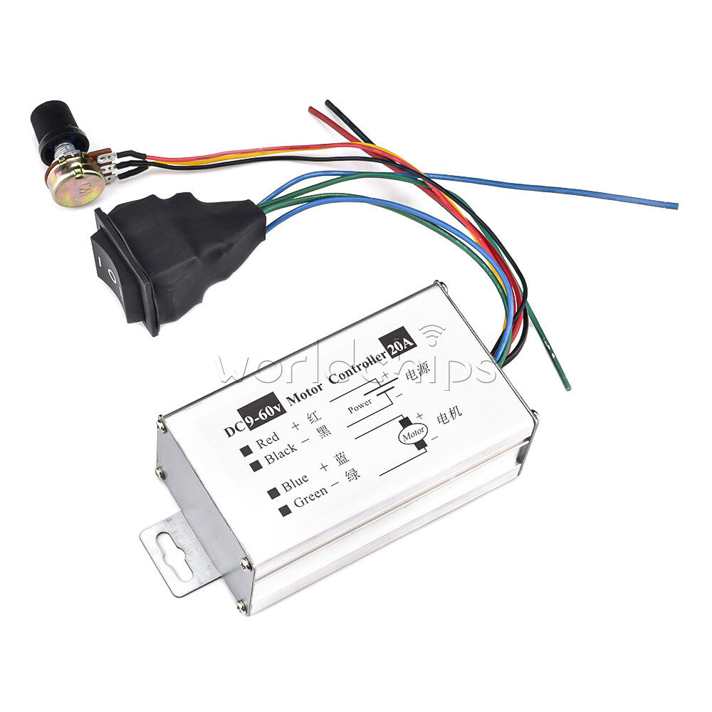 Motor Speed Governor DC 9V-60V Pulse Motor Driver PWM Control Board Module