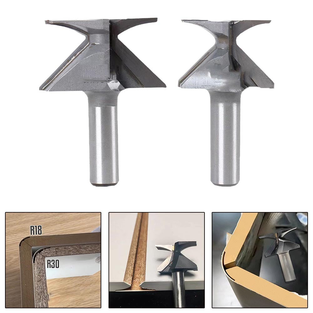 Silver 12 inch Shank Router Bit for Smooth and For Professional Woodworking