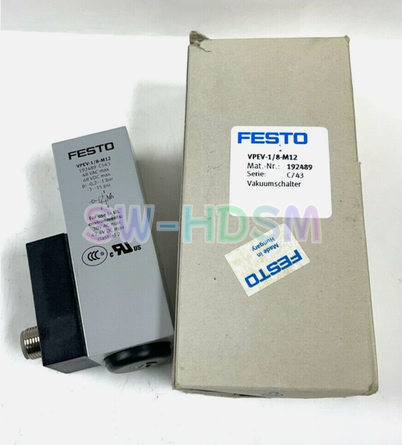 1PCS  FESTO 192489 VPEV-1/8-M12 Pressure Switch Freight Free