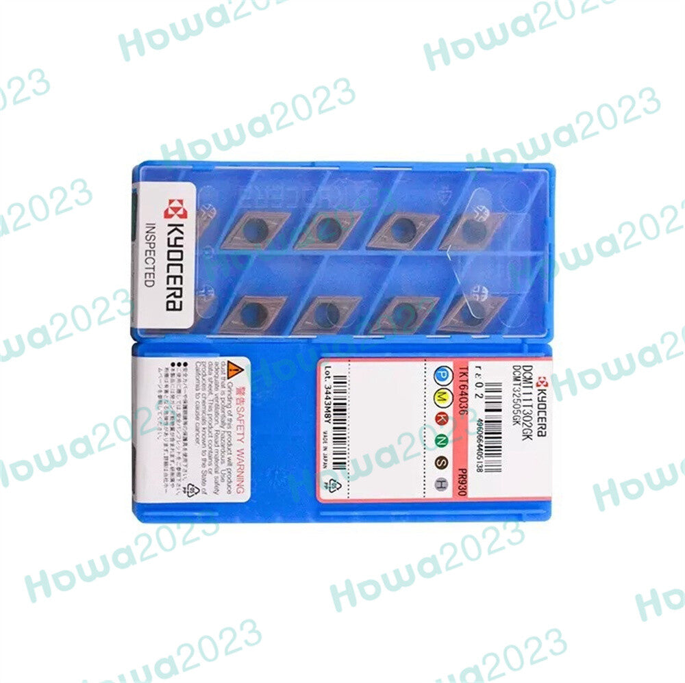 10Pcs/Box Kyocera DCMT11T302GK PR930  Turning Carbide Insert Steel CNC Blade