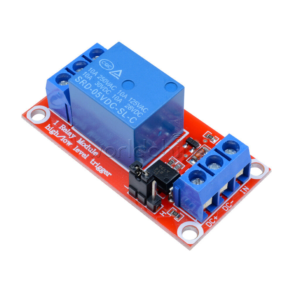 10PCS DC 5V 1-Channel Optocoupler Relay Module for Arduino H/L Level Triger