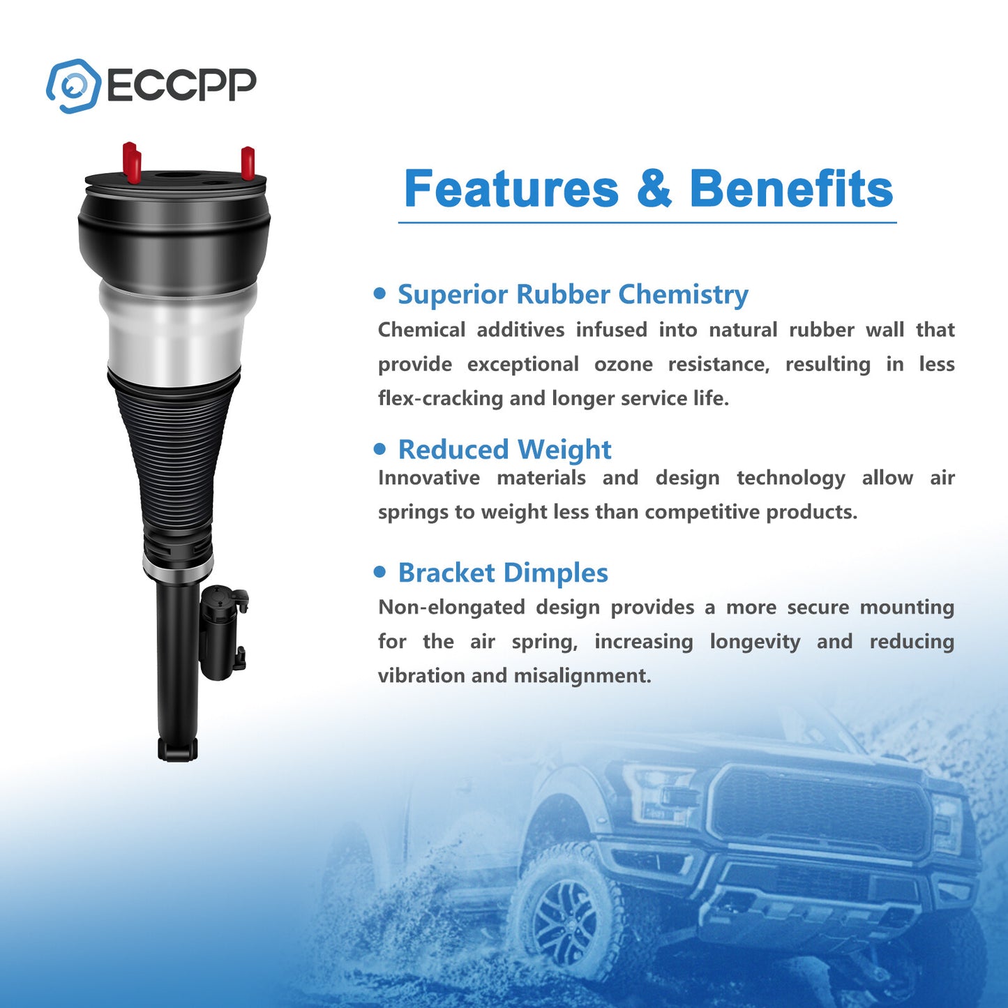 Rear Right Air Suspension Shock For Mercedes W222 S550 S400 S560 S500 2013-2020
