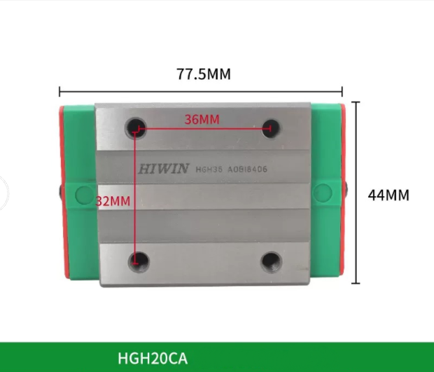 1/Piece  HIWIN Linear Guide Square Slider HGH20CA