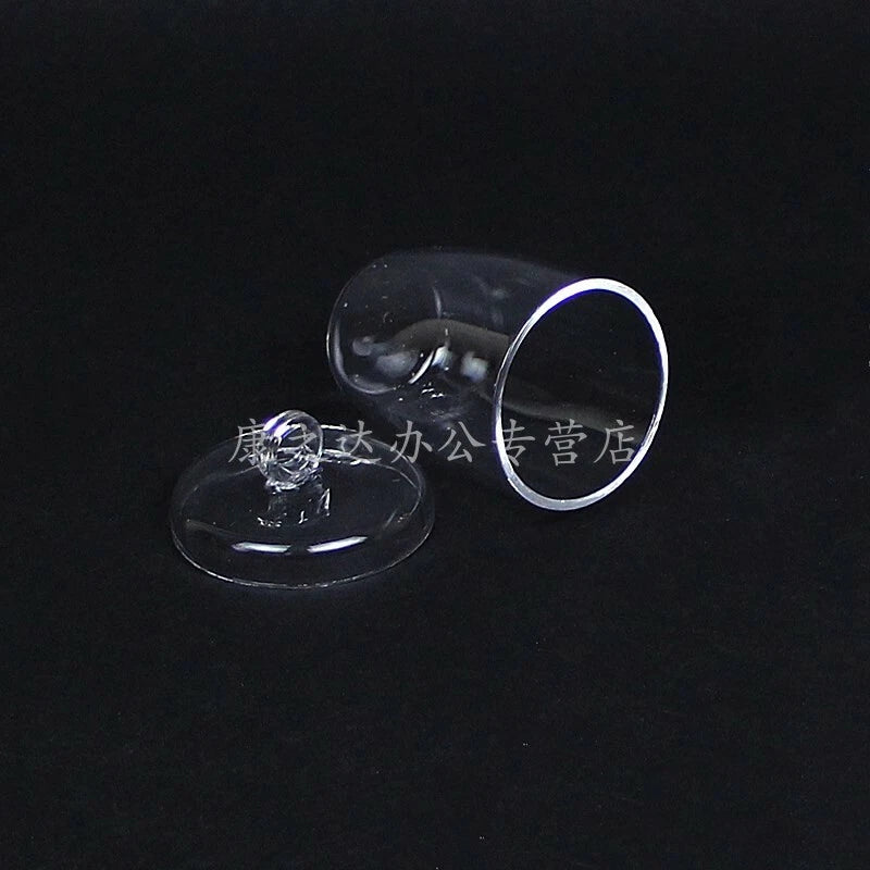QTY:1PCS 10/20/25/30/50/100ml Quartz glass crucible with cover
