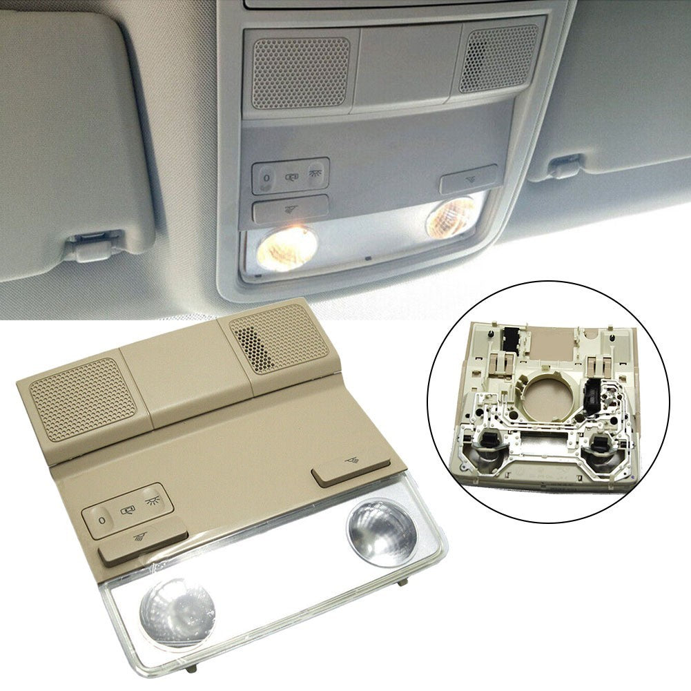 Plastic Beige Car Interior Overhead Dome Map Light Reading Lamp For Golf MK5 MK6