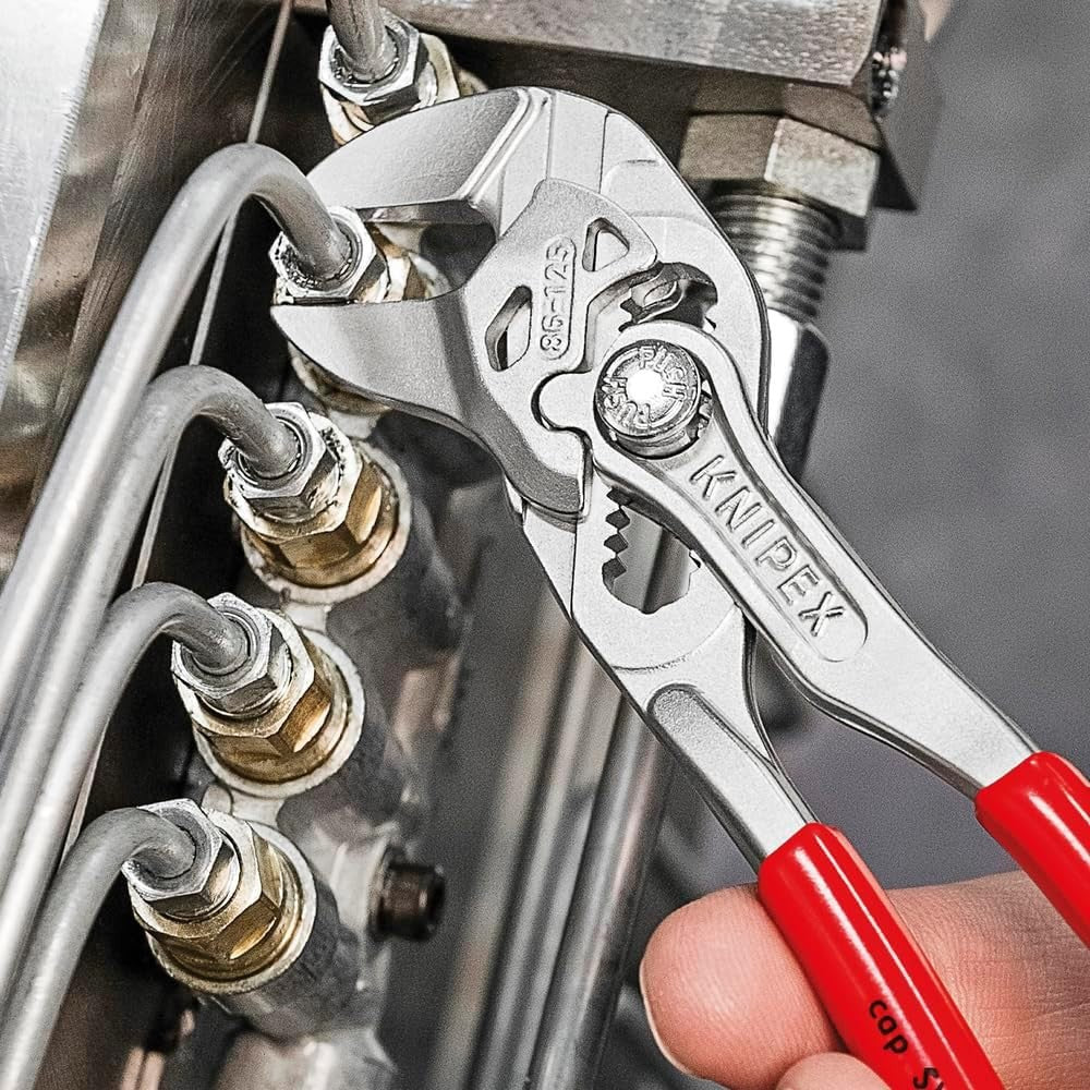 Pliers Wrench Set, Self-Locking Jaw, Chrome Finish, Forged Steel