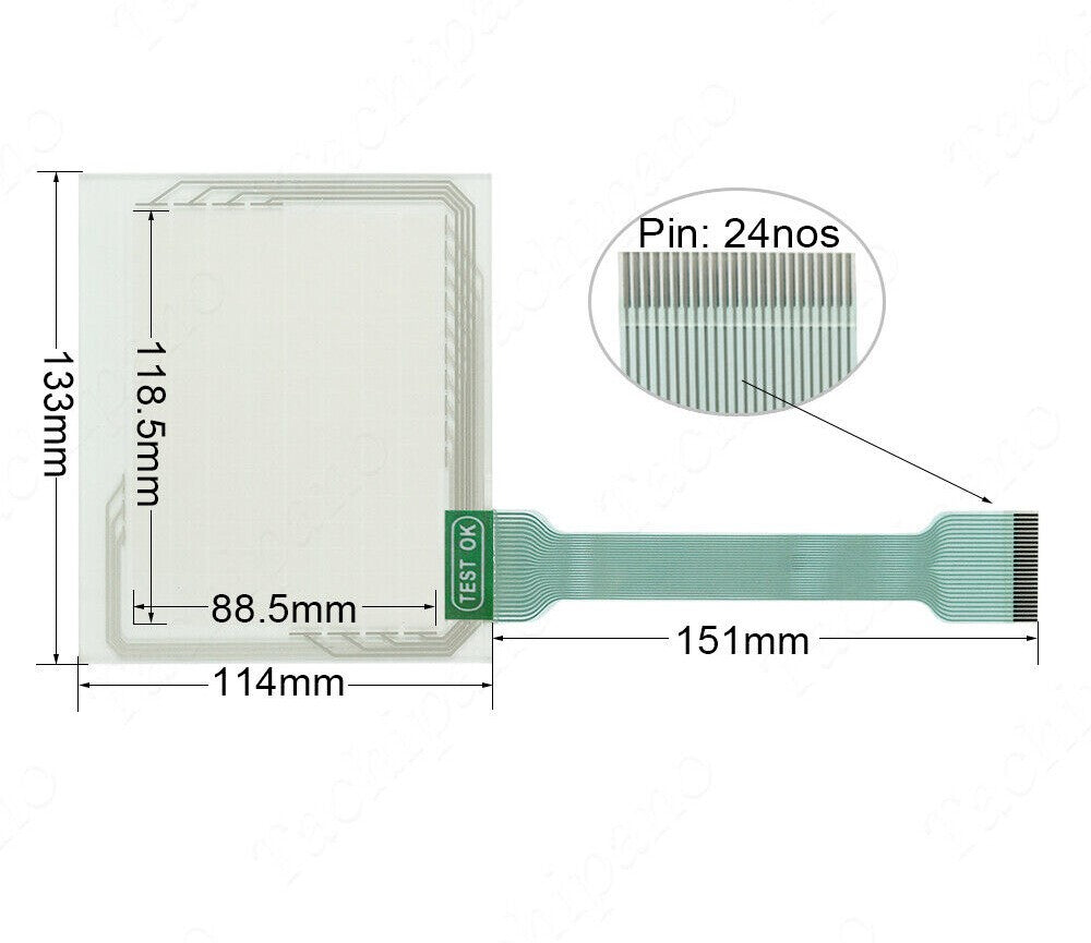 2711-T6C20L1 Plastic Case for 2711-T6C12L1 Cover with Touch Screen+ Overlay