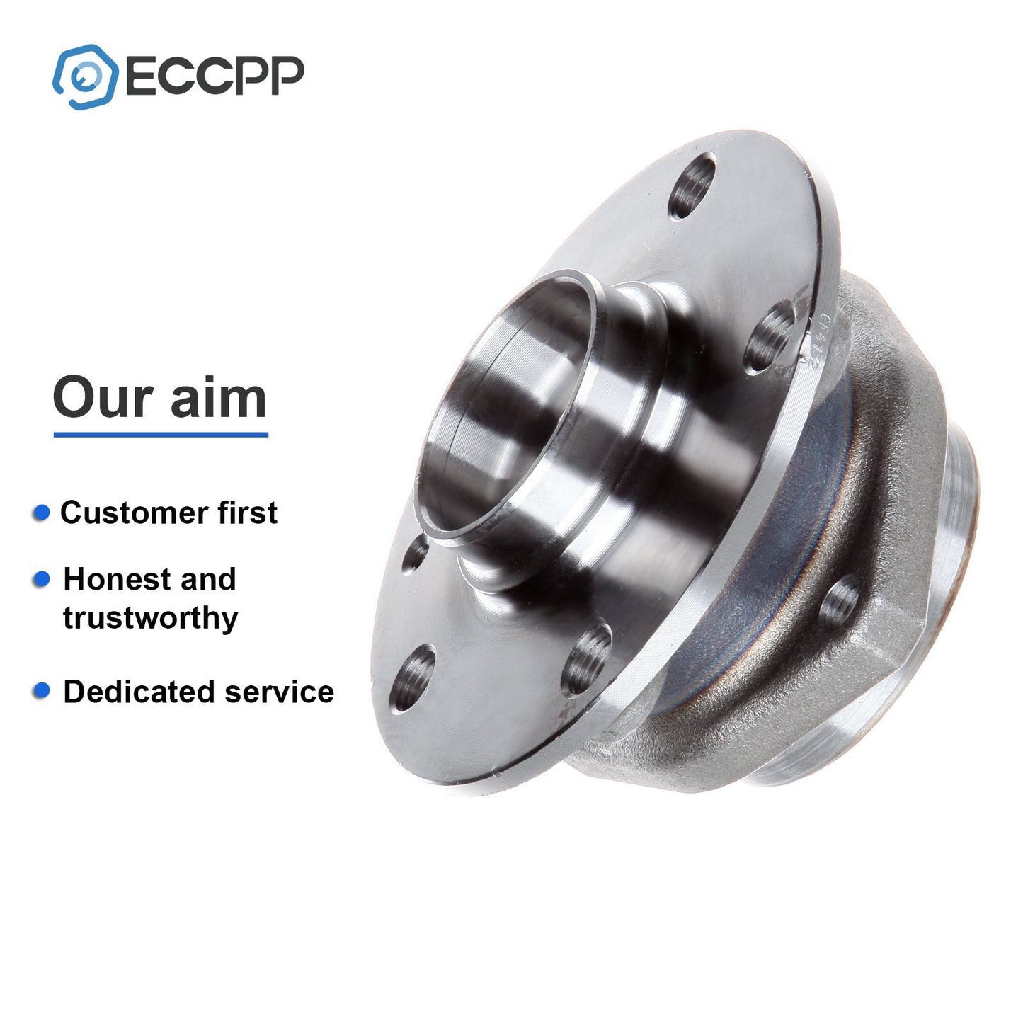 1P Front Wheel Hub Bearing For Audi A3 Volkswagen GTI Eos Rabbit (3-Bolt Flange)