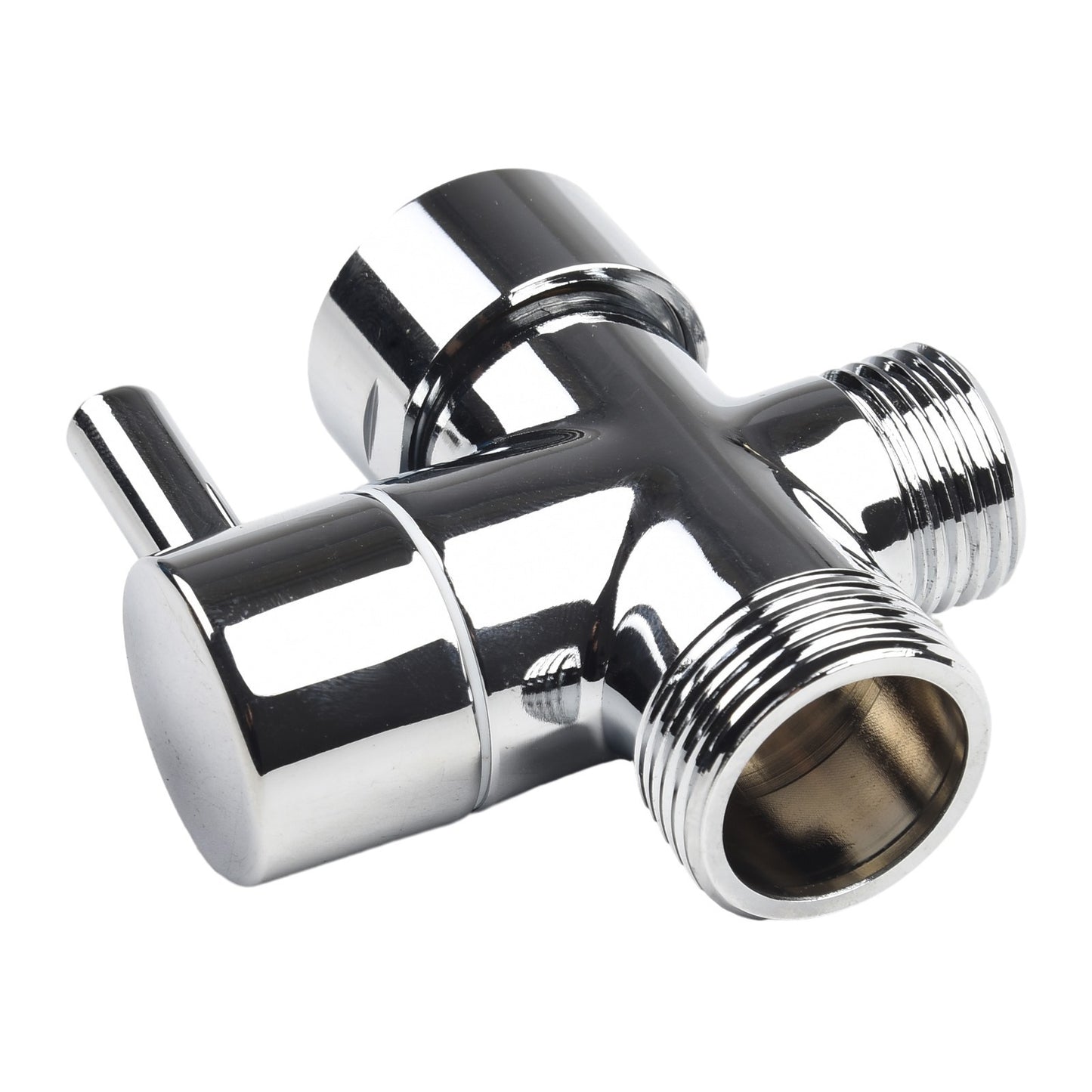 Part Diverter Valve Tool Chrome Plated Brass T-Adapter 3 Ways Accessory