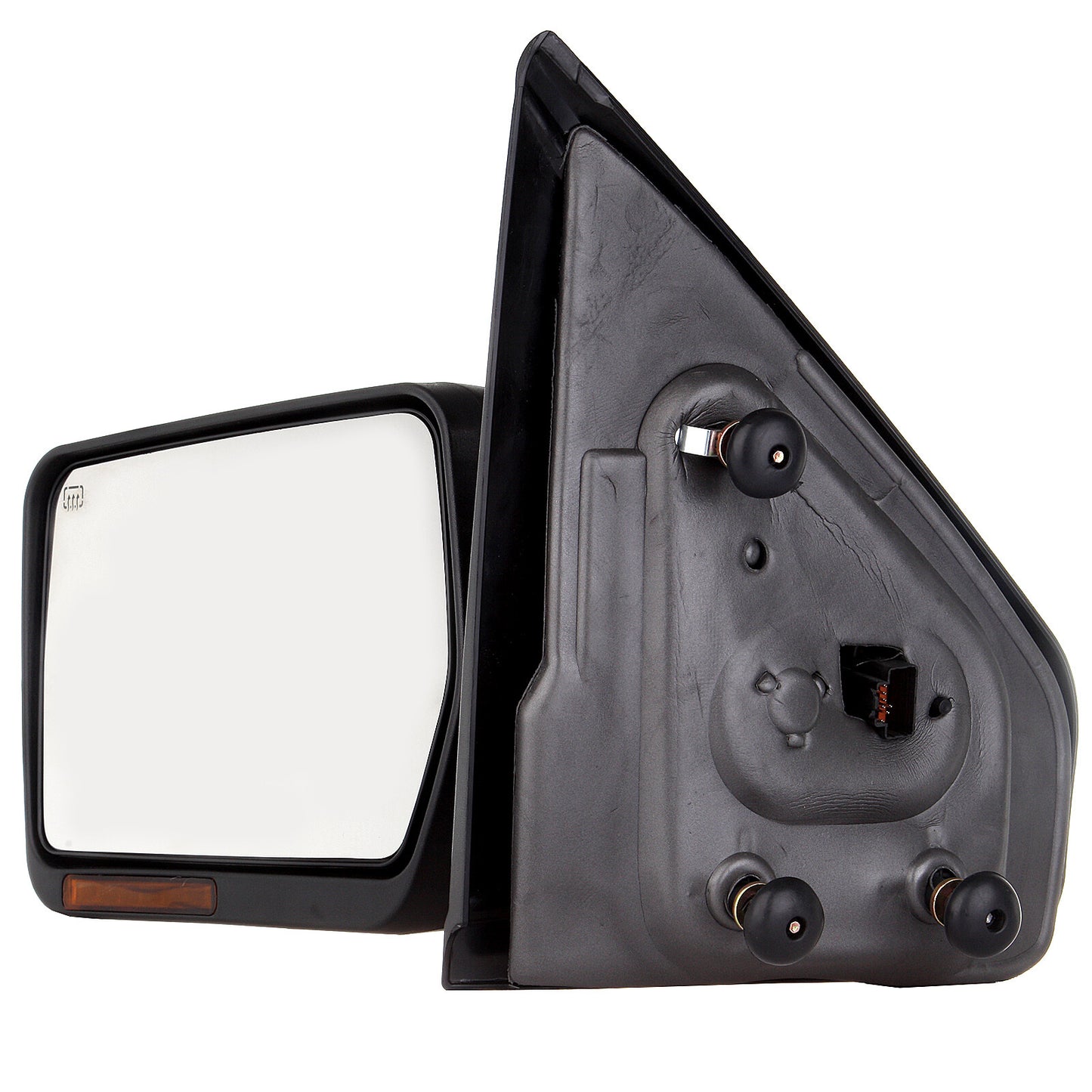 Drive Side Tow Mirror For 04-14 Ford F150 Chrome Power Heated Puddle Signal Lamp