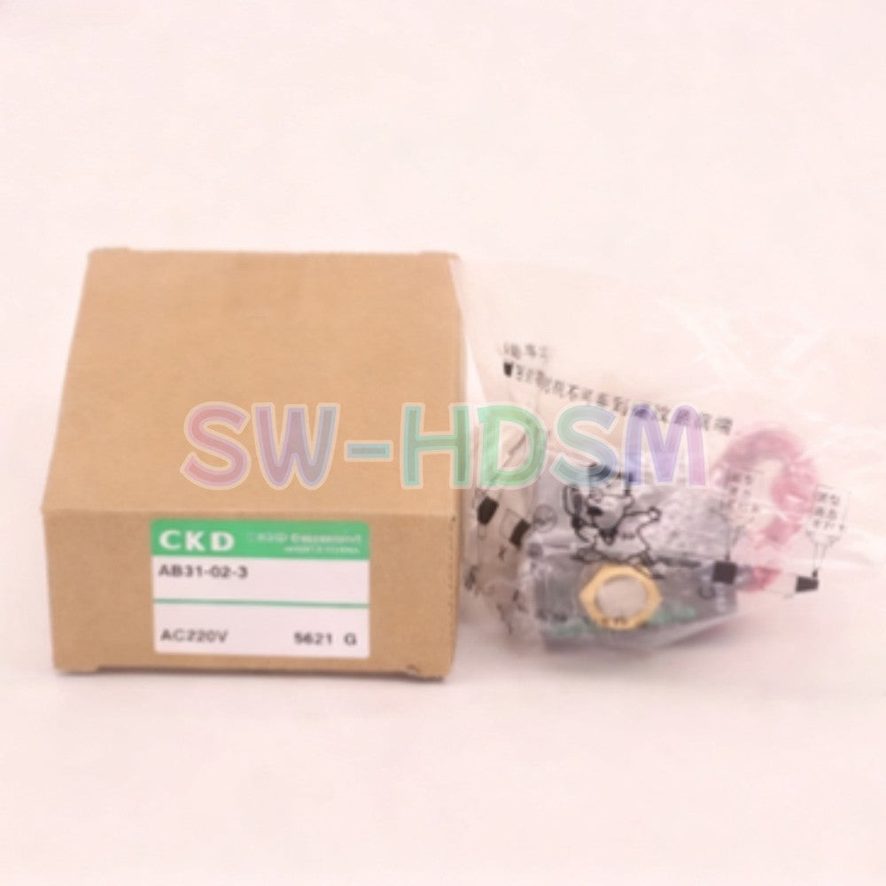 1PCS  for CKD AB31-02-3-AC220V Solenoid Valve AB31-02-3 AC220V Freight Free