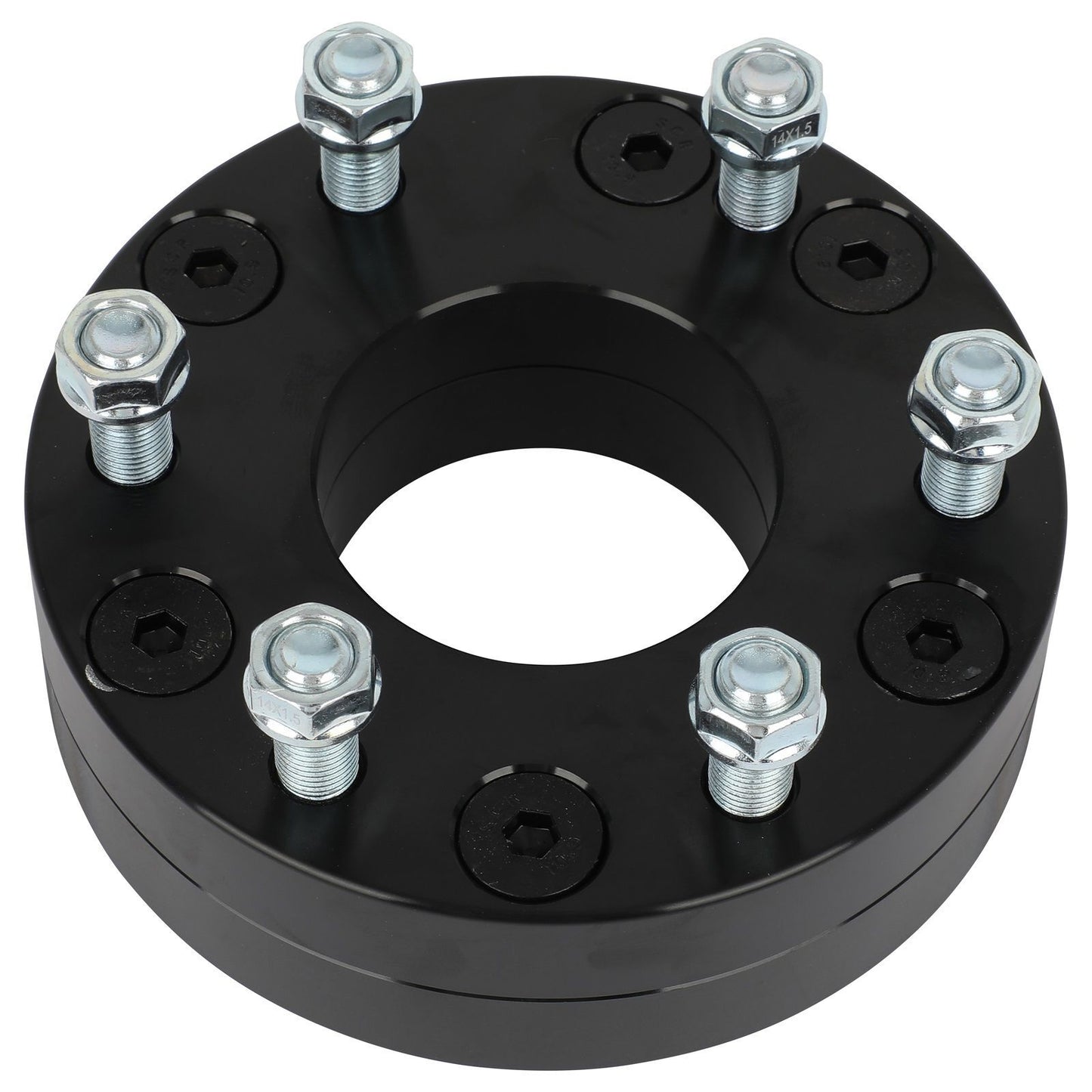 2Pcs 2" 5x5 to 6x5.5 Conversion Wheel Adapters For Jeep 5 Lug to Chevy GMC 6 Lug