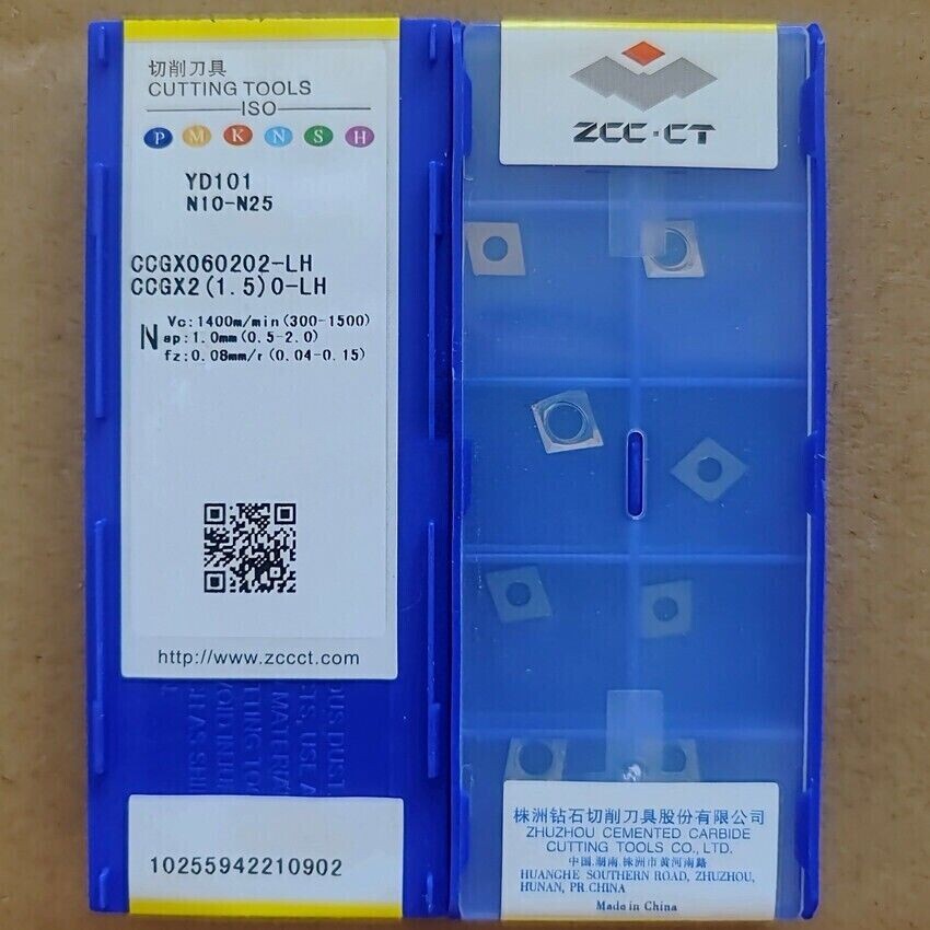50pcs CCGX060202-LH YD101 ZCC  Cutting Tools CNC blade Carbide Inserts