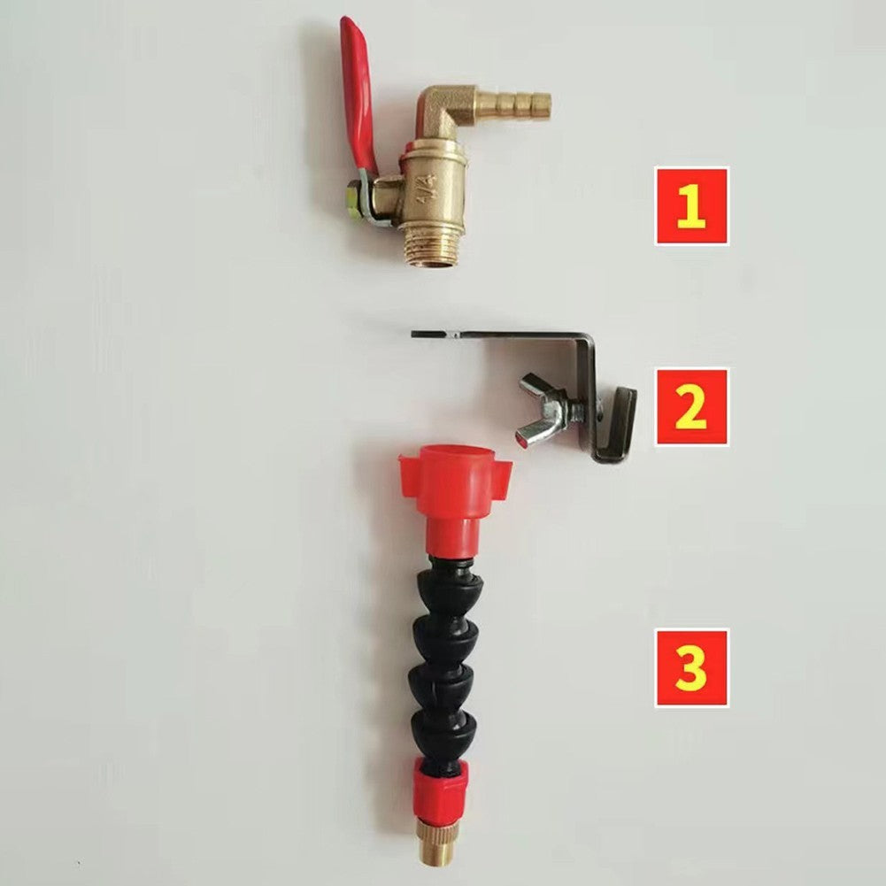 Efficient Dust Removal Spray System with Hose and Nozzle for Cutting Machines