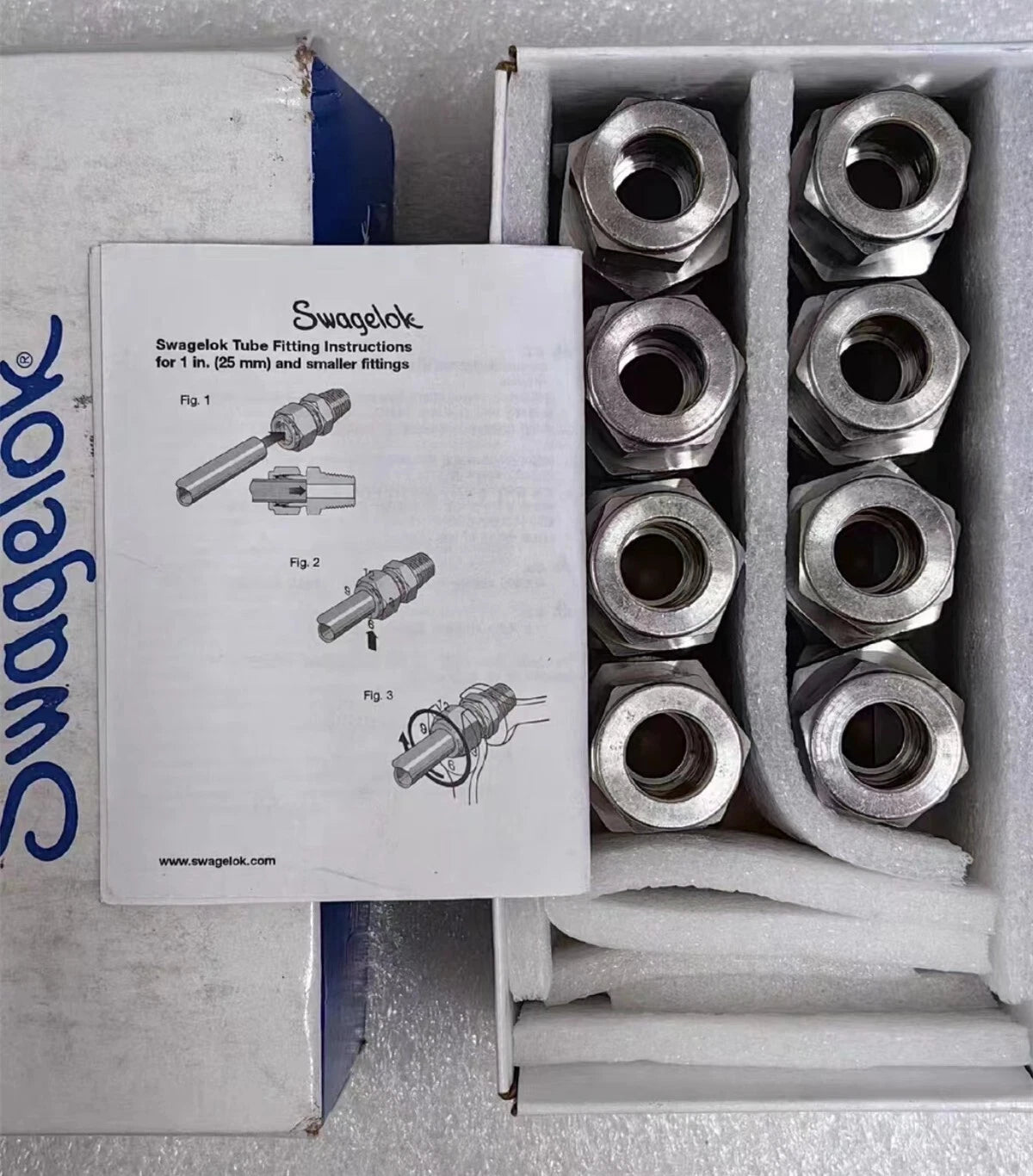 1PC Swagelok SS-1210-6-8 card pipe joint#P