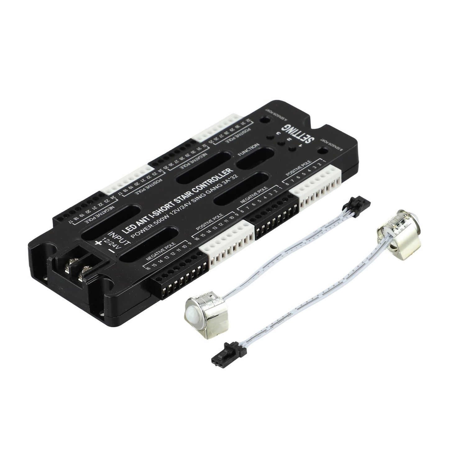 32 Channel LED Controller for Stair Lights with Motion Sensor DC12V DC24V