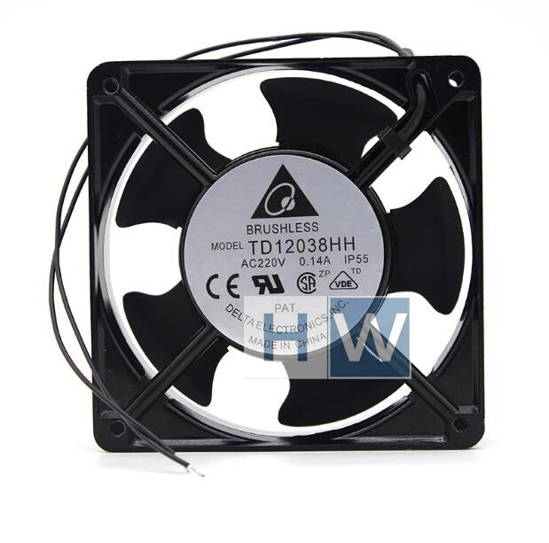 1PC  BRUSHLESS TD12038HH AC220V 0.14A  12CM Axial Flow Cabinet Cooling Fan