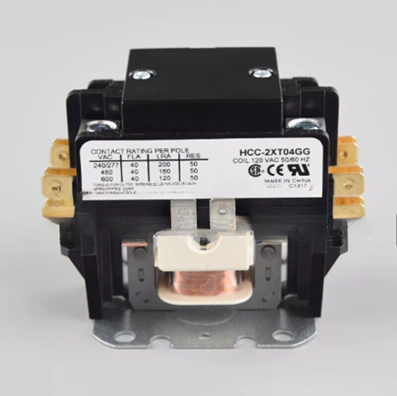 1PCS   HCC-2XT04GG High Load Bipolar AC Contactor 120V 40A