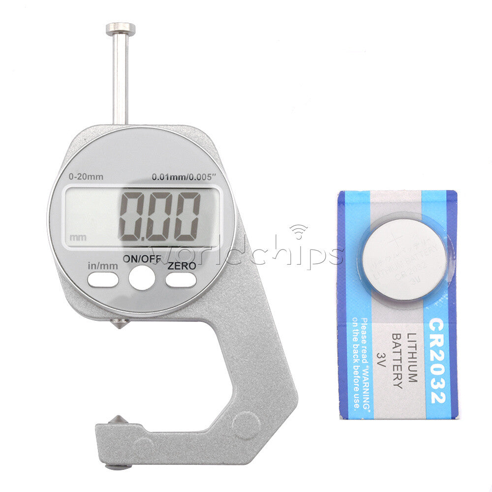 Electronic Digital LCD Micrometer Percent Thickness Measuring Tool 10mm / 20mm
