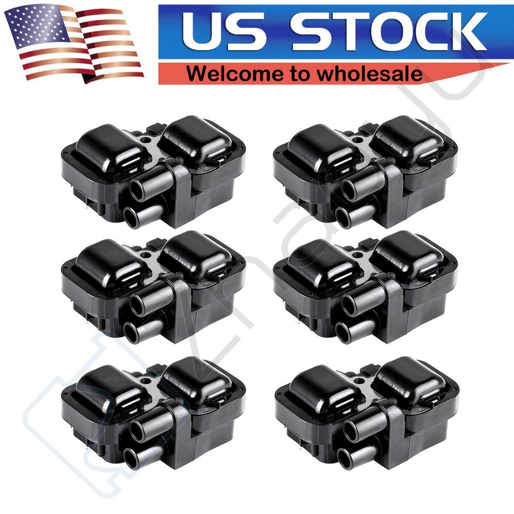 Set of 6 Ignition Coil Pack on Plug for 98-06 Mercedes-Benz C CLK ML Class