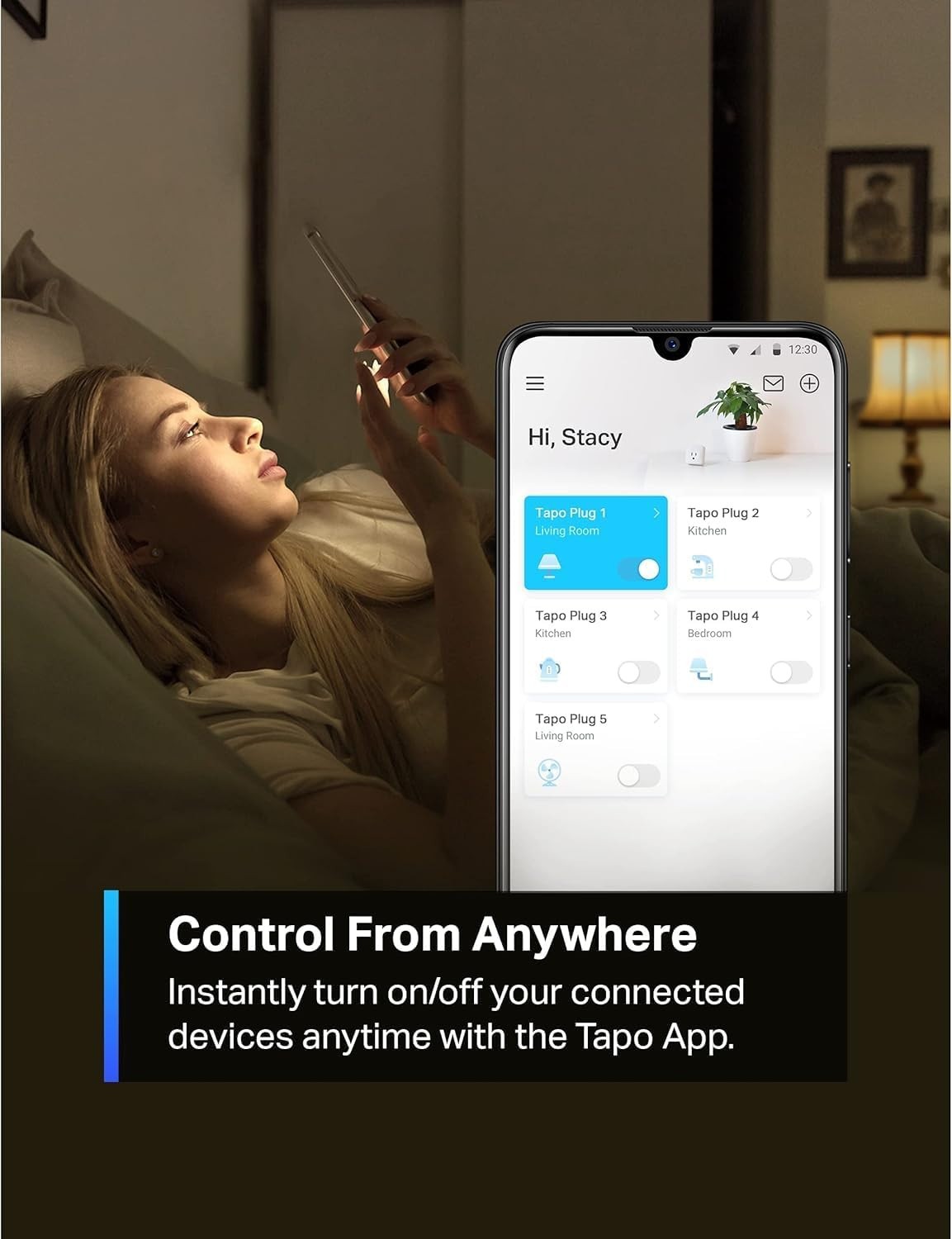 Smart Plug Mini 15A, Smart Home Wi-Fi Plug, Super Easy Setup, Compatible with Al