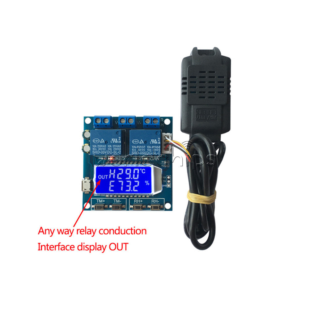 Digital Temperature Humidity Control Module Sensor 10A High Precision Controller