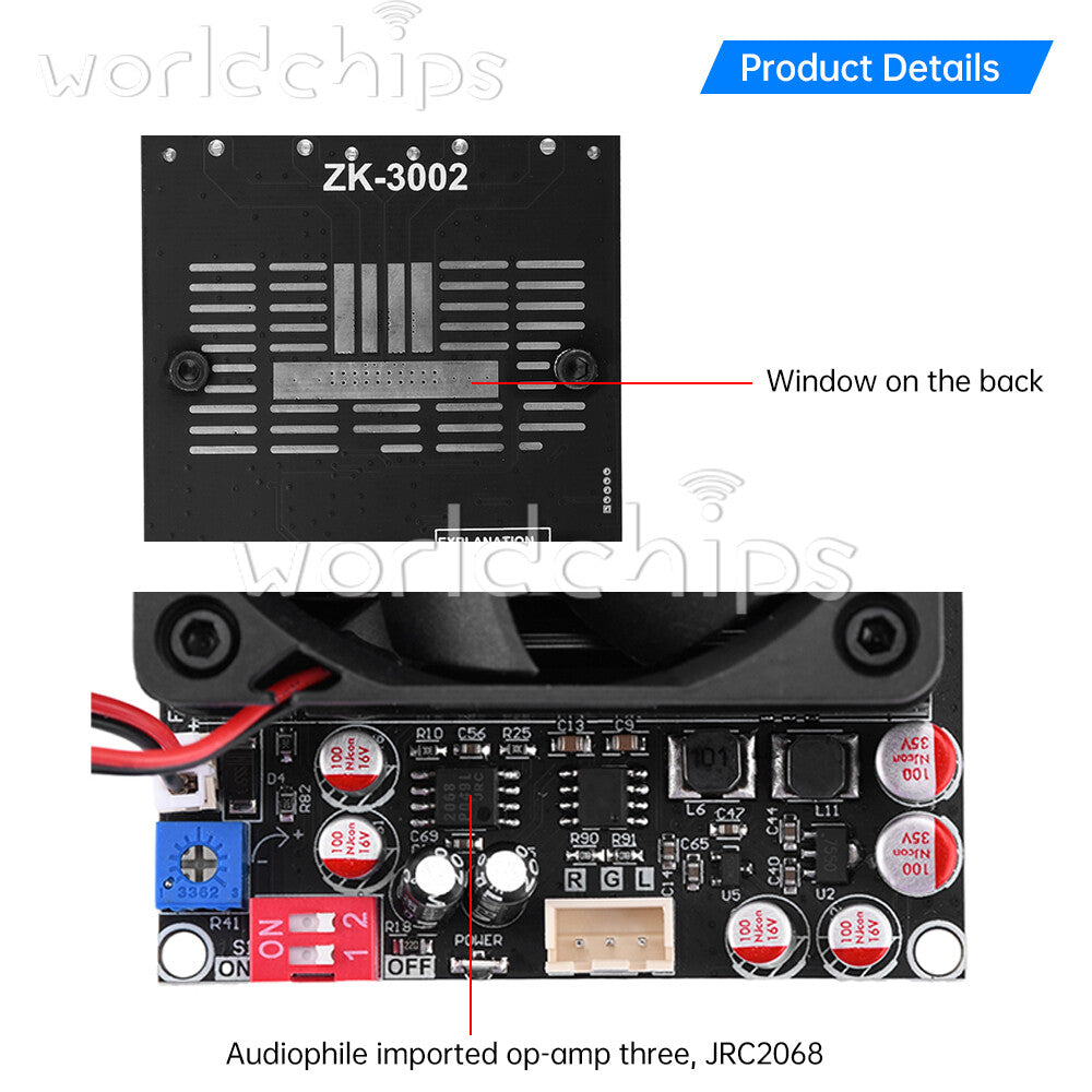 ZK-3002 Digital Amplifier Board High Power TPA3255 Dual 300WX2 /Mono 600W Stereo