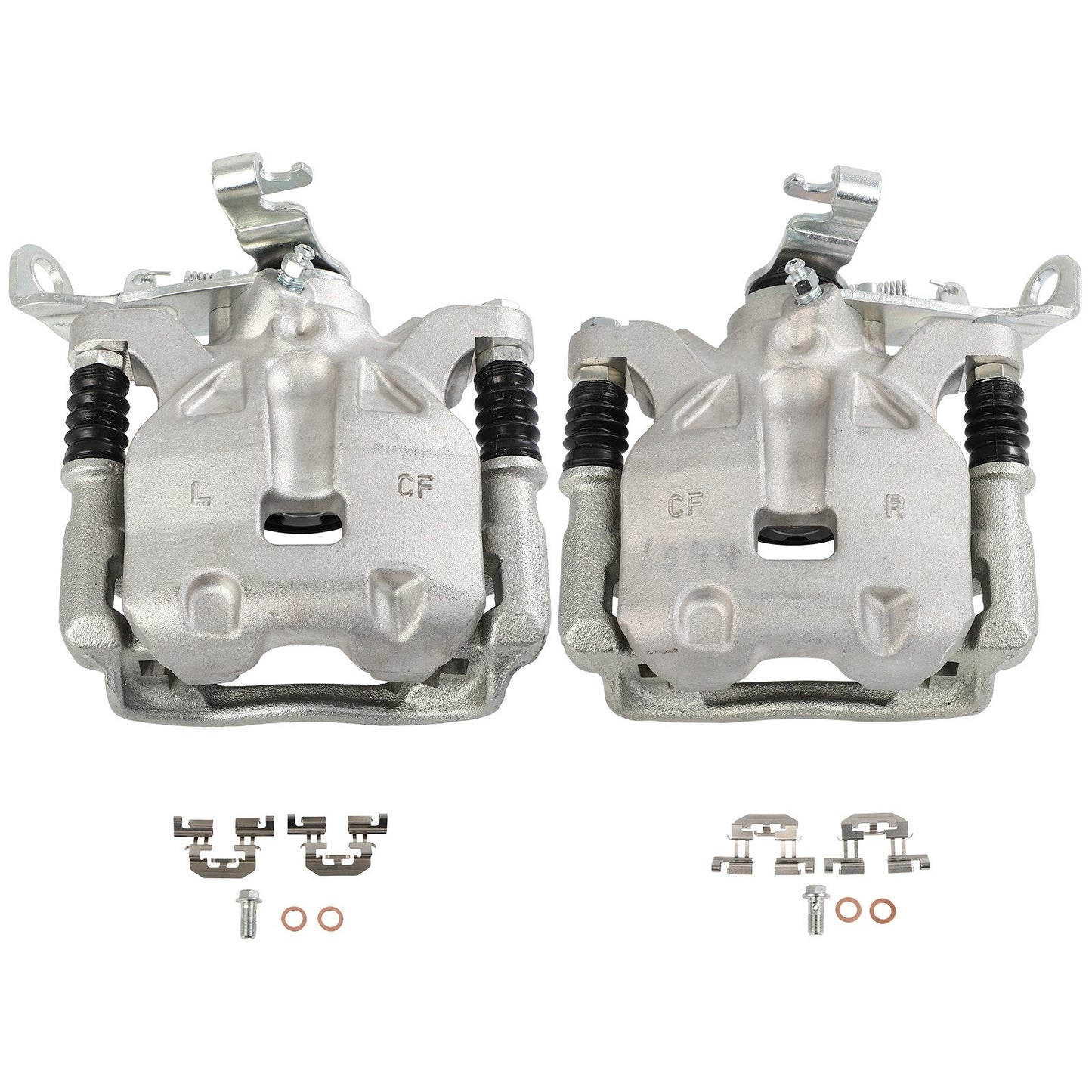 Rear Brake Calipers 2Pcs  Set Zinc For 2014-2016 Mazda 3 19B7155 19B7154