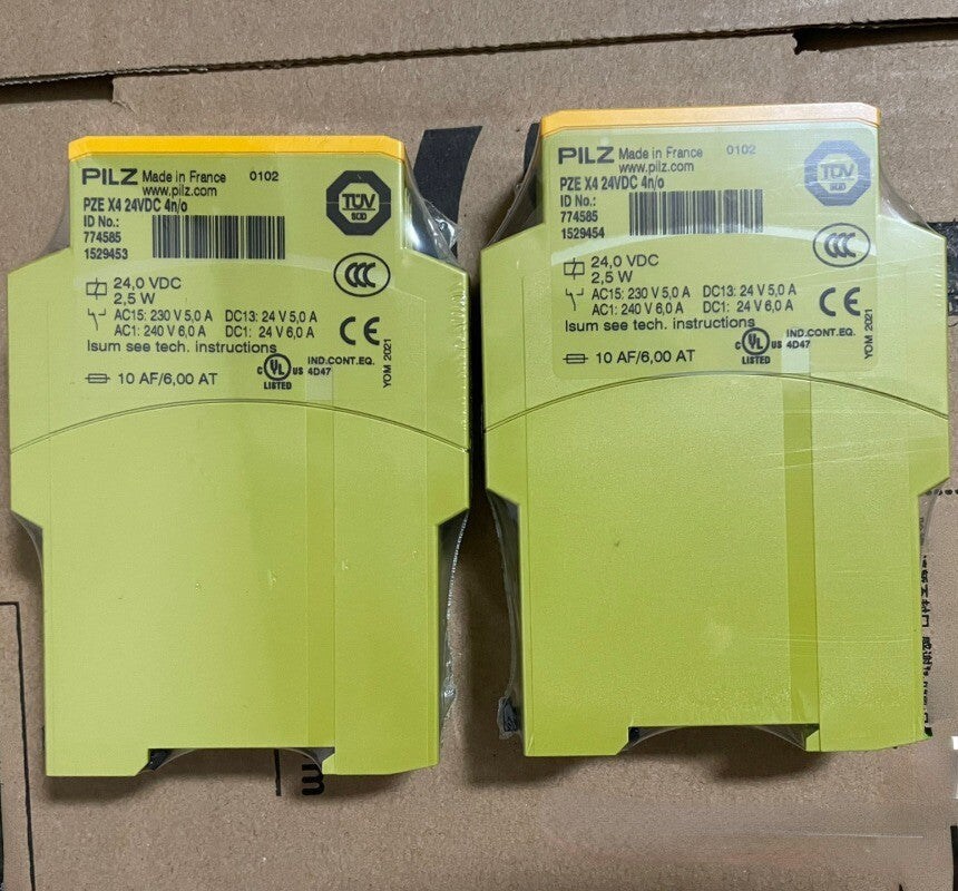 1pcs  PILZ PZE X4 24VDC 4n/o  Safety Relay   774585